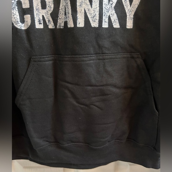 GILDAN Heavy Hooded Unisex “Cranky” Bicycle Sweatshirt In Retro Black Sz L✨NWOT✨ - Picture 2 of 7